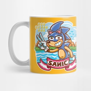 Cartoon Retro Hedgehog Mug